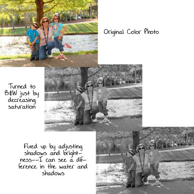 B&W Photo Adjustments