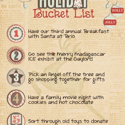 Holiday Bucket List