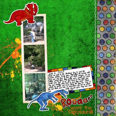 Rooaarr went the Dinosaur!