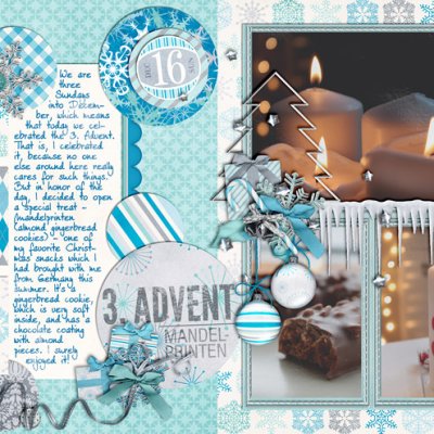 3. Advent: Mandelprinten (December Daily)