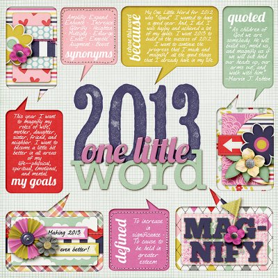 2013 One Little Word