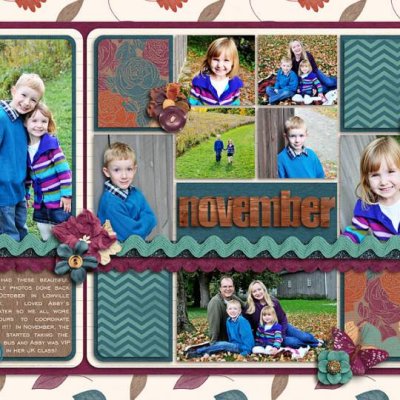 November Calendar Page