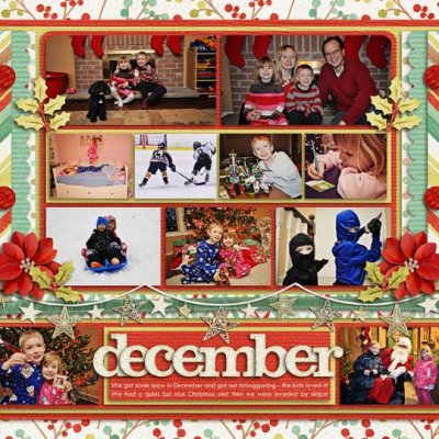December Calendar Page