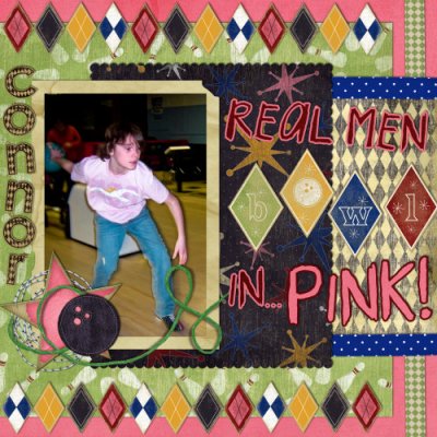 Real Men Bowl In Pink