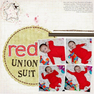 Red Union Suit