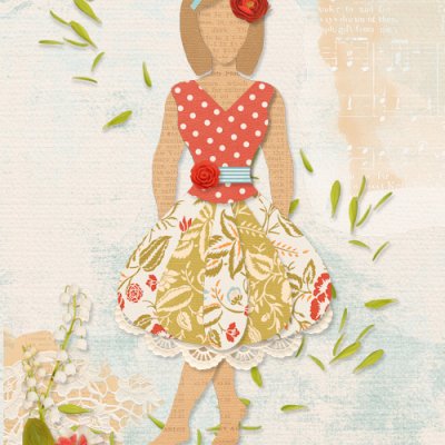 Collage Couture doll: I'm Blessed