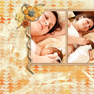 Babybook 2 - newborn nursing right page