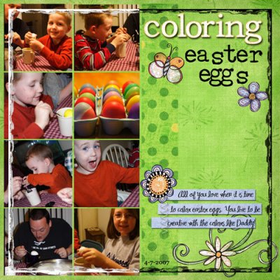 Coloring Easter Eggs