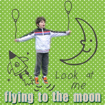 Flying to the moon