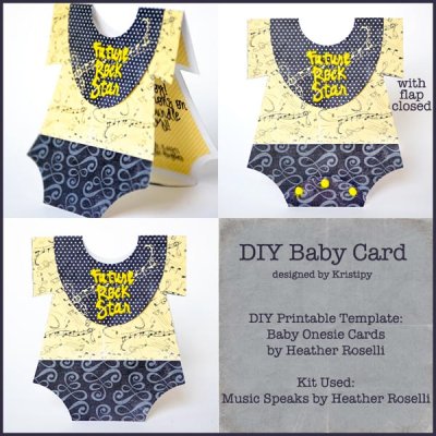 Future Rock Start Baby Card