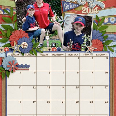 May wall calendar