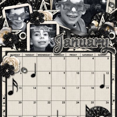 2014 Calendar January