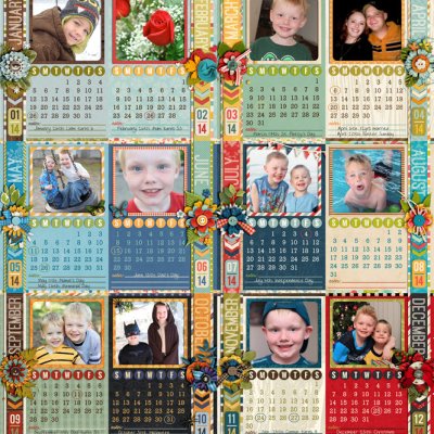 2014 5x7 Calendar