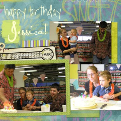 Jessica's Birthday Party - left page