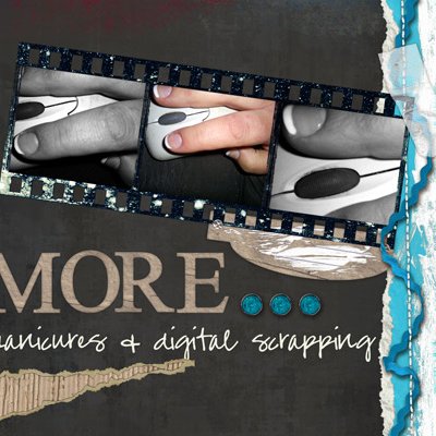 manicures & digital scrapping