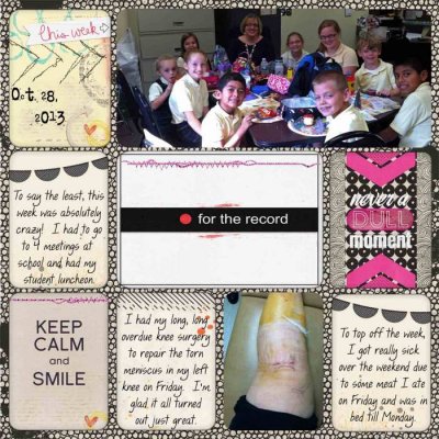 Week of Oct. 28, 2013