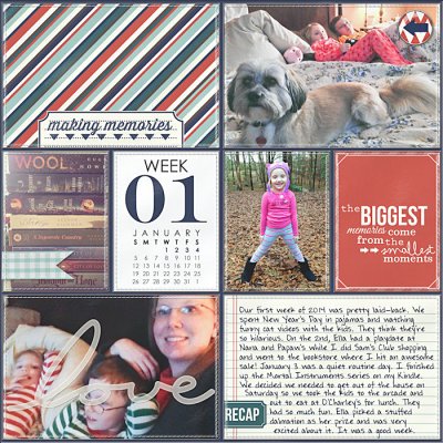 Project Life 2014 Week 1 Left