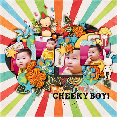 Cheeky boy!
