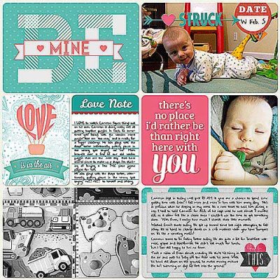 Project Life 2014 (Week 6, Day 3): Love Struck