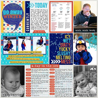 Project Life 2014 (W7, D4): Go Away Winter