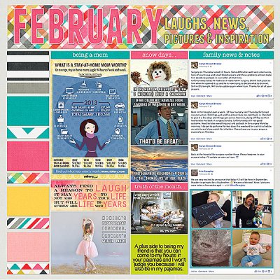 Project Life - February Review: Laughs, News, Pictures & Inspiration