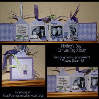 Mother's Day Canvas Tag Album