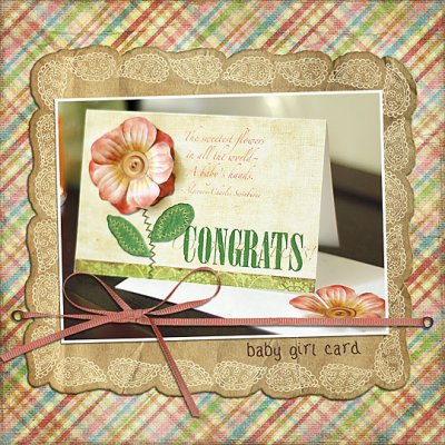 baby girl card