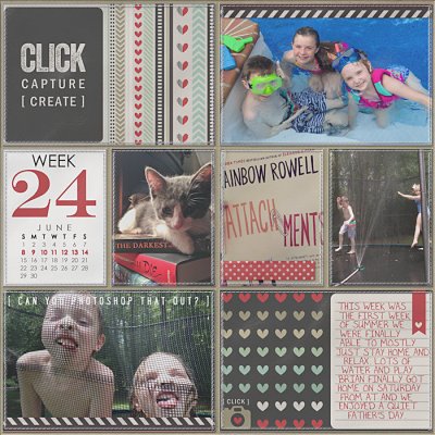 Project Life 2014 Week 24 Left