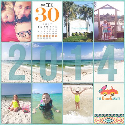 Project Life 2014 Week 30 Left