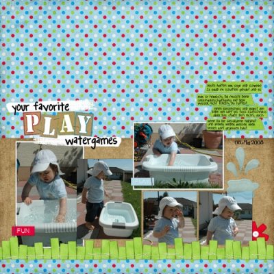 favorite play --> water