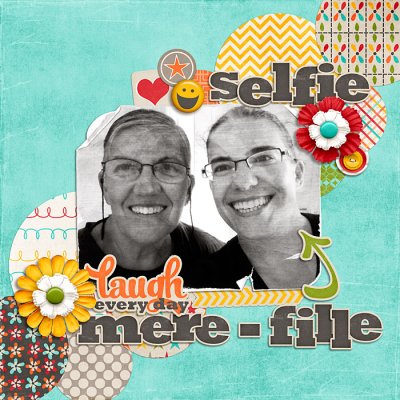 Mother-daughter selfie
