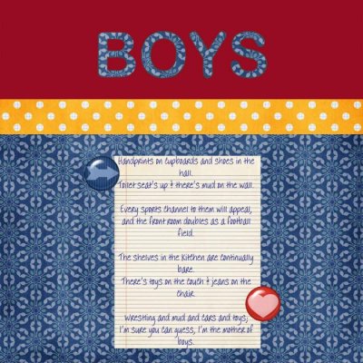 Mother of boys