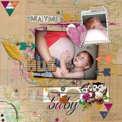 Mayme hug baby