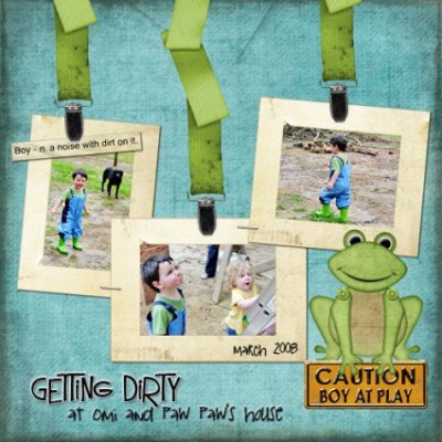 Caution Boy at Play