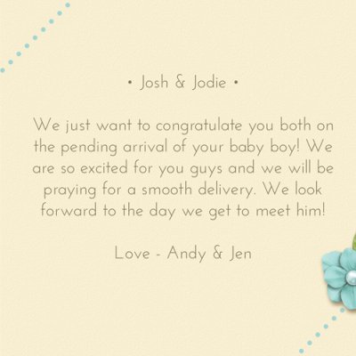 Baby Boy Card Inside