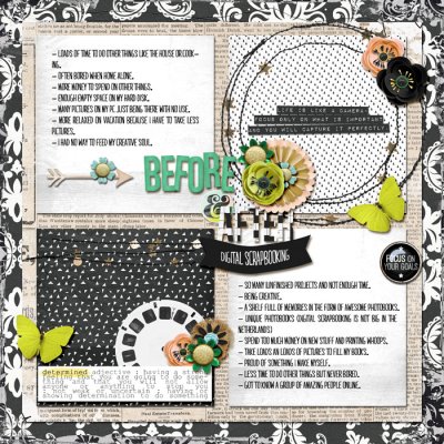 Before & After: Digital Scrapbooking.