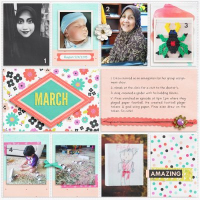 Project Life - March - Page 1