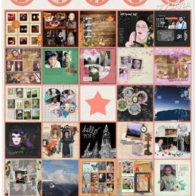 Finished bingo card October