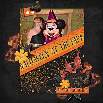 Bingo - Black Background - Halloween at the Park