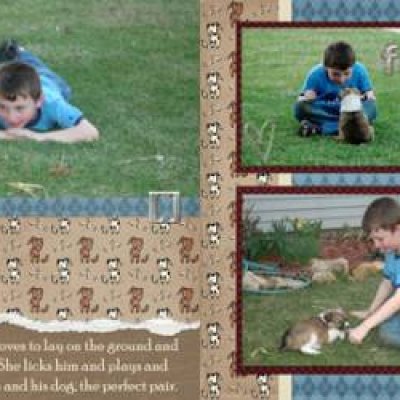 a boy and his dog
