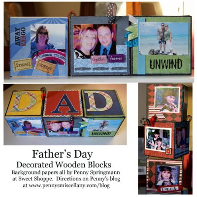Father's Day Hybrid Wood Blocks