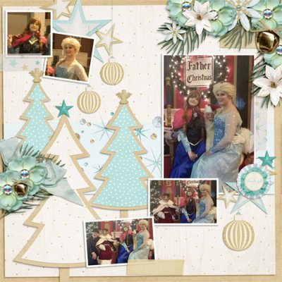 Anna & Elso Visit Santa 2015