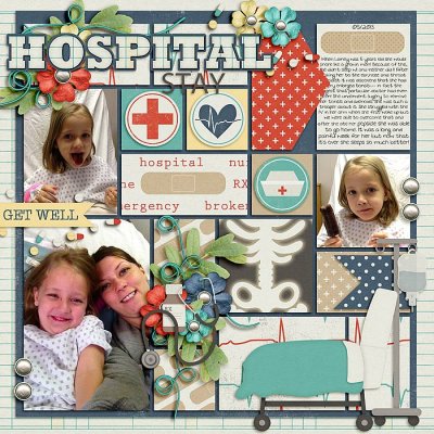Tonsil Surgery (Bingo Challenge #19 Scrap a bad day/event)