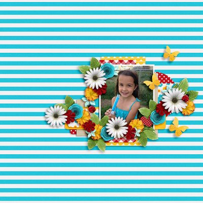 March Bingo Challenge #23 - Use a holiday kit for a non holiday layout