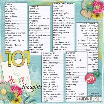 101 Happy Thoughts