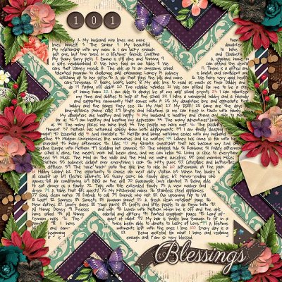 March Bingo Challenge #6 - 101 Good Thoughts