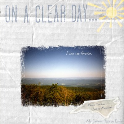 On A Clear Day....