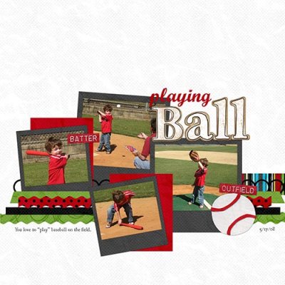 playing ball