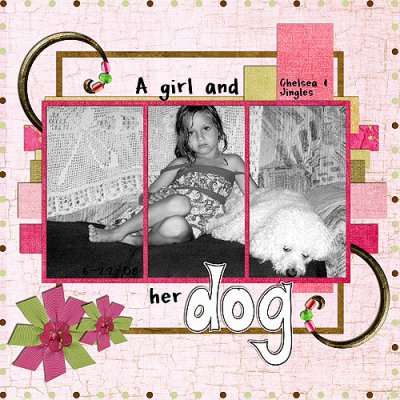 A girl and her dog