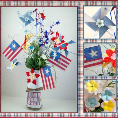 {Hybrid} 4th of July Vase